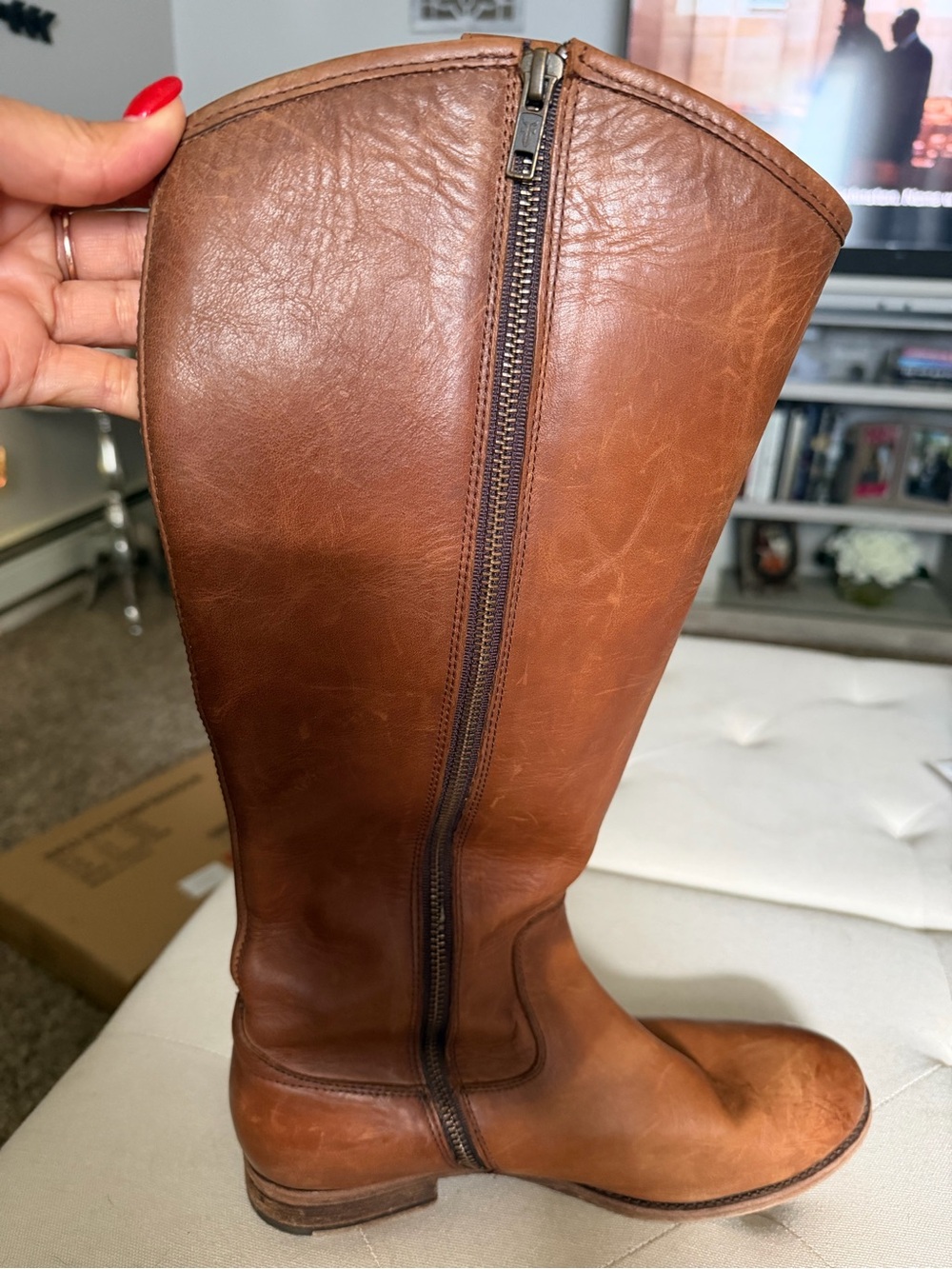 Frye Melissa Tall Inside Zip Boot - Picture 4 of 8